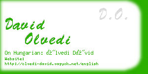 david olvedi business card